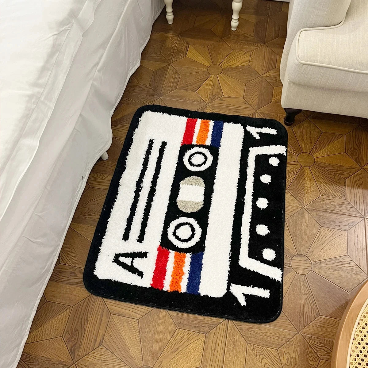 Tape Tufted Rug Living Room Carpet Bathroom Mat Soft Bedroom Floor Pad Doormat Cartoon Rug Aesthetic Home Art Decor Dropshipping