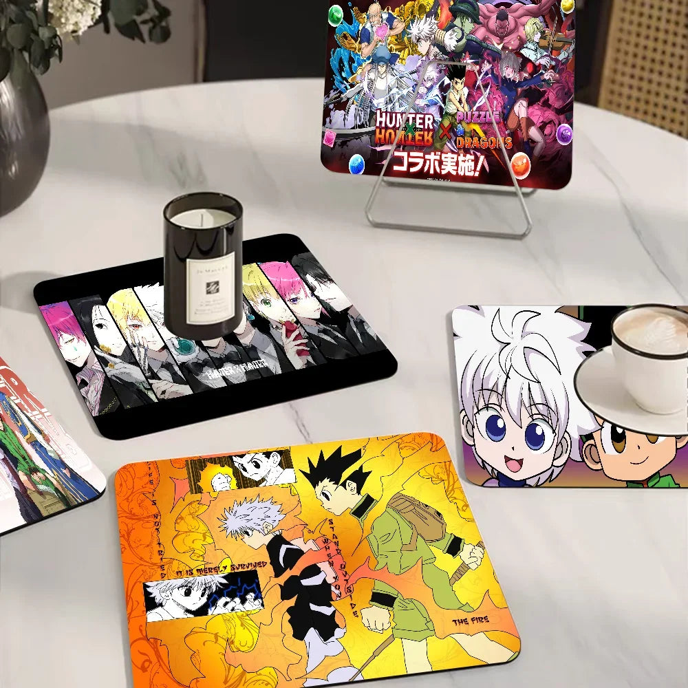 Hunter X Hunter Manga Anime New Super Absorbent Coffee Dish Kitchen Absorbent Draining Mat Drying Mat Quick Dry Bathroom