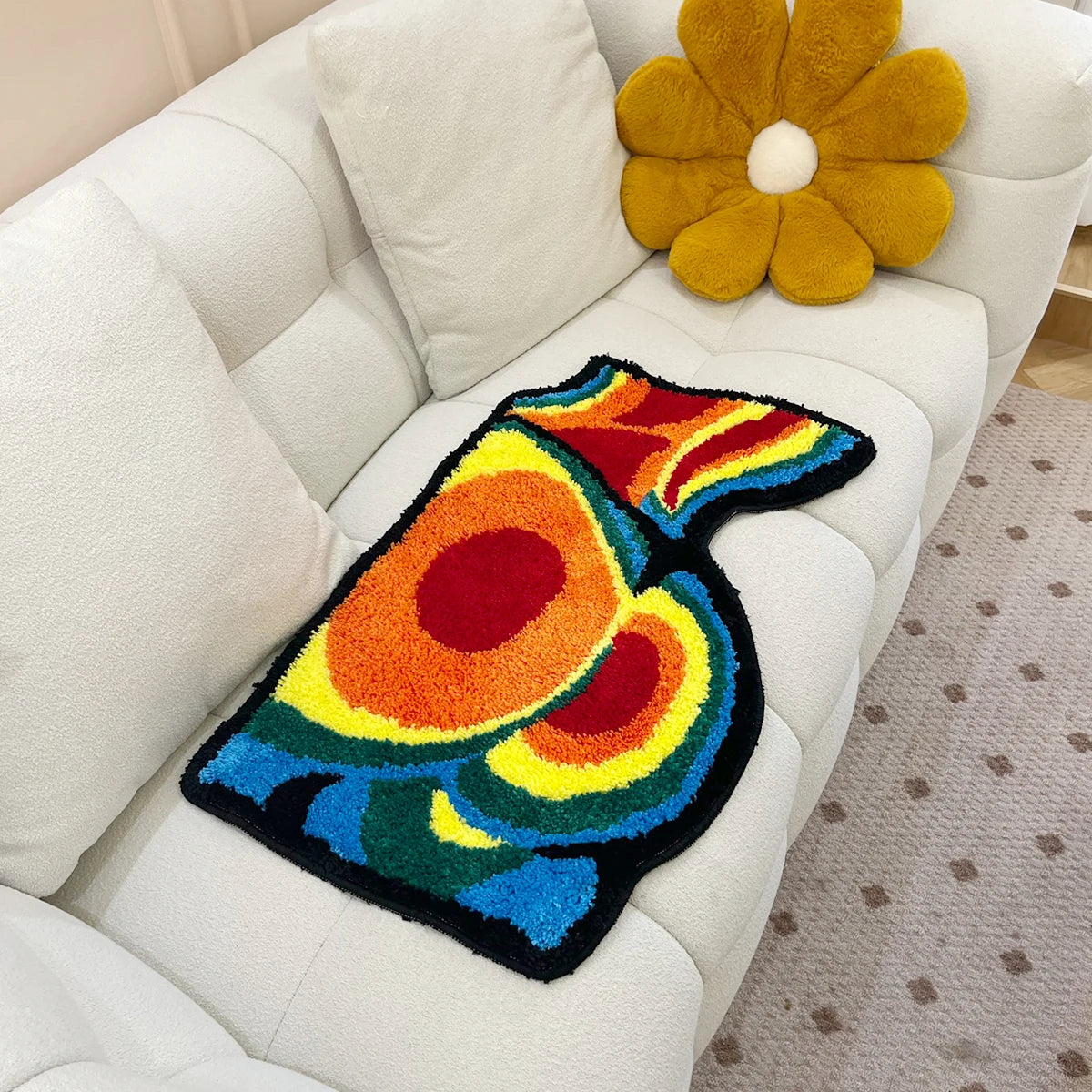 Sexy Butt Temperature Creative Door Mat Soft Tufted Bathroom Rug Body Pattern Cartoon Carpet Cute Bedside Carpet Home Room Decor