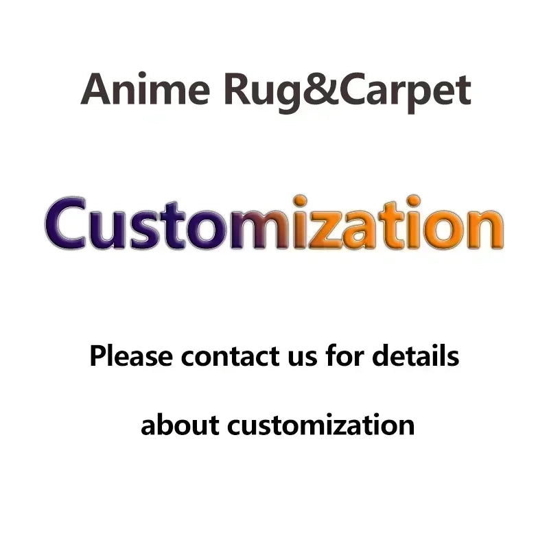 Customization Anime Rugs Demon Slayer Handmade Carpet Area Rug for Home Decor Wall Art