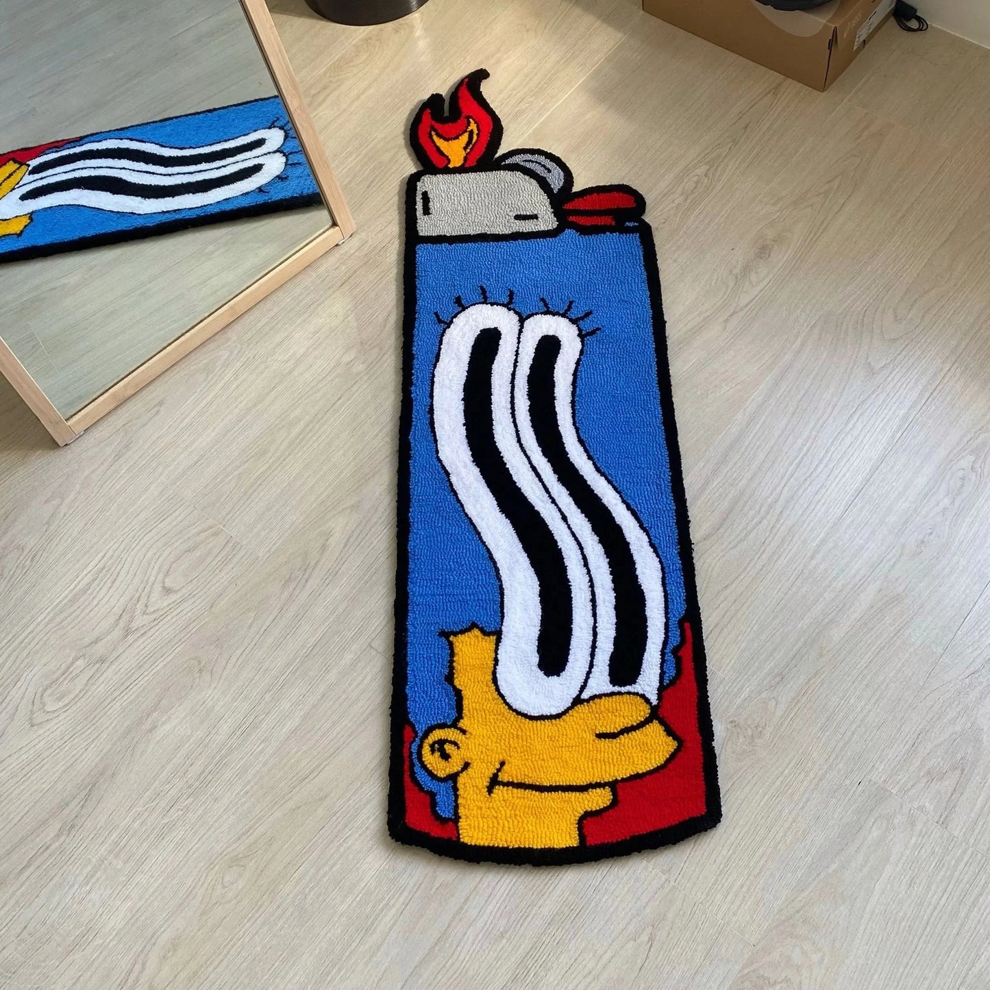 Cute Magic Funny Rug Living Room Bedroom Non-slip Decorative Rug Soft Thick Home Bedside Game Rug Gift