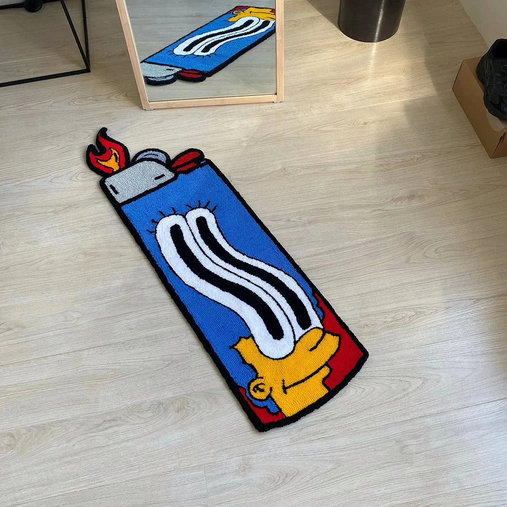 Cute Magic Funny Rug Living Room Bedroom Non-slip Decorative Rug Soft Thick Home Bedside Game Rug Gift