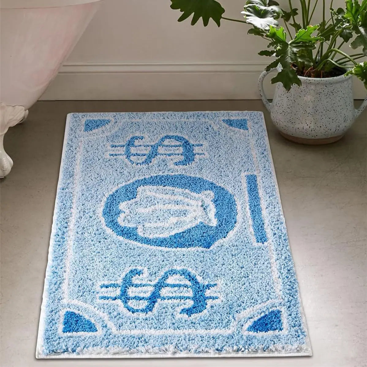 Coin Decorative Carpet Household Bedroom Bedside Blanket Door Mat Door Mat Door Mat Door Mat Bathroom Floor Mat